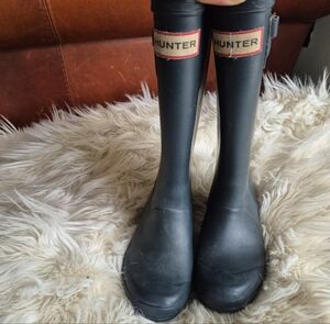 Hunter Green Rain Boots